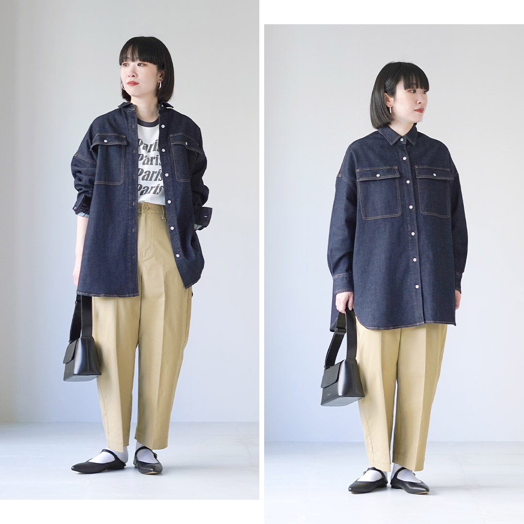 Healthy denim（ヘルシーデニム） Almond スーパービッグシャツ