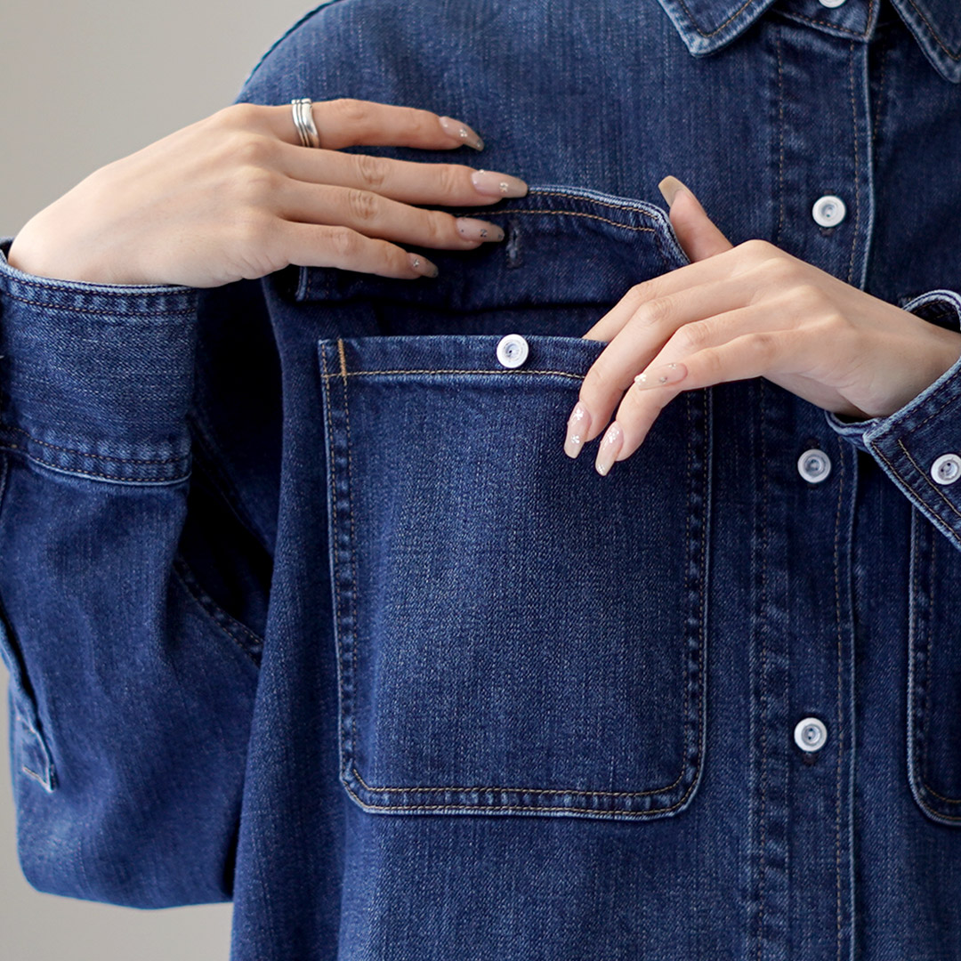 Healthy denim（ヘルシーデニム） Almond スーパービッグシャツ