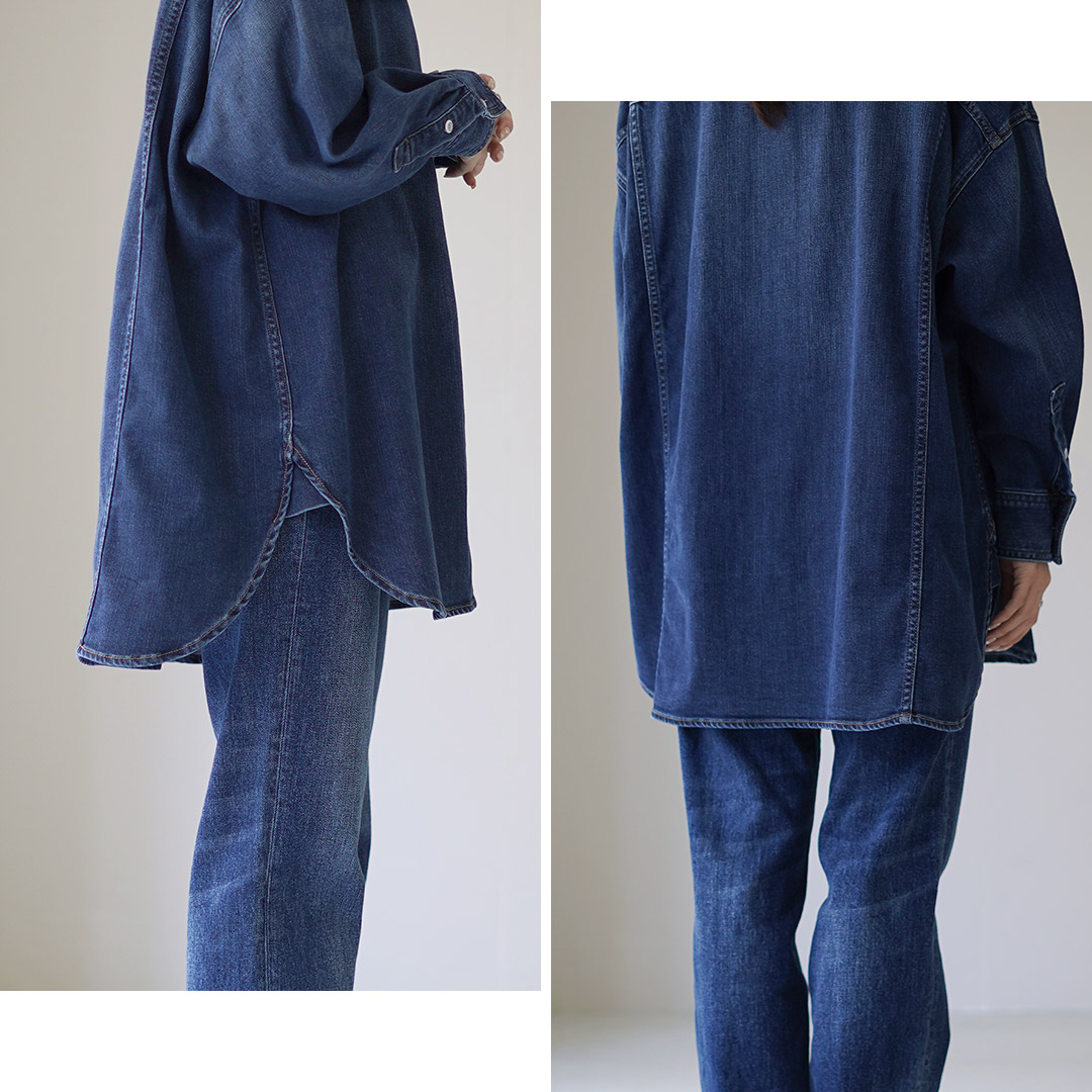 healthy denim デニムシャツジャケット SNIDEL（スナイデル）の「【SNIDEL×Healthy DENIM】シャツ