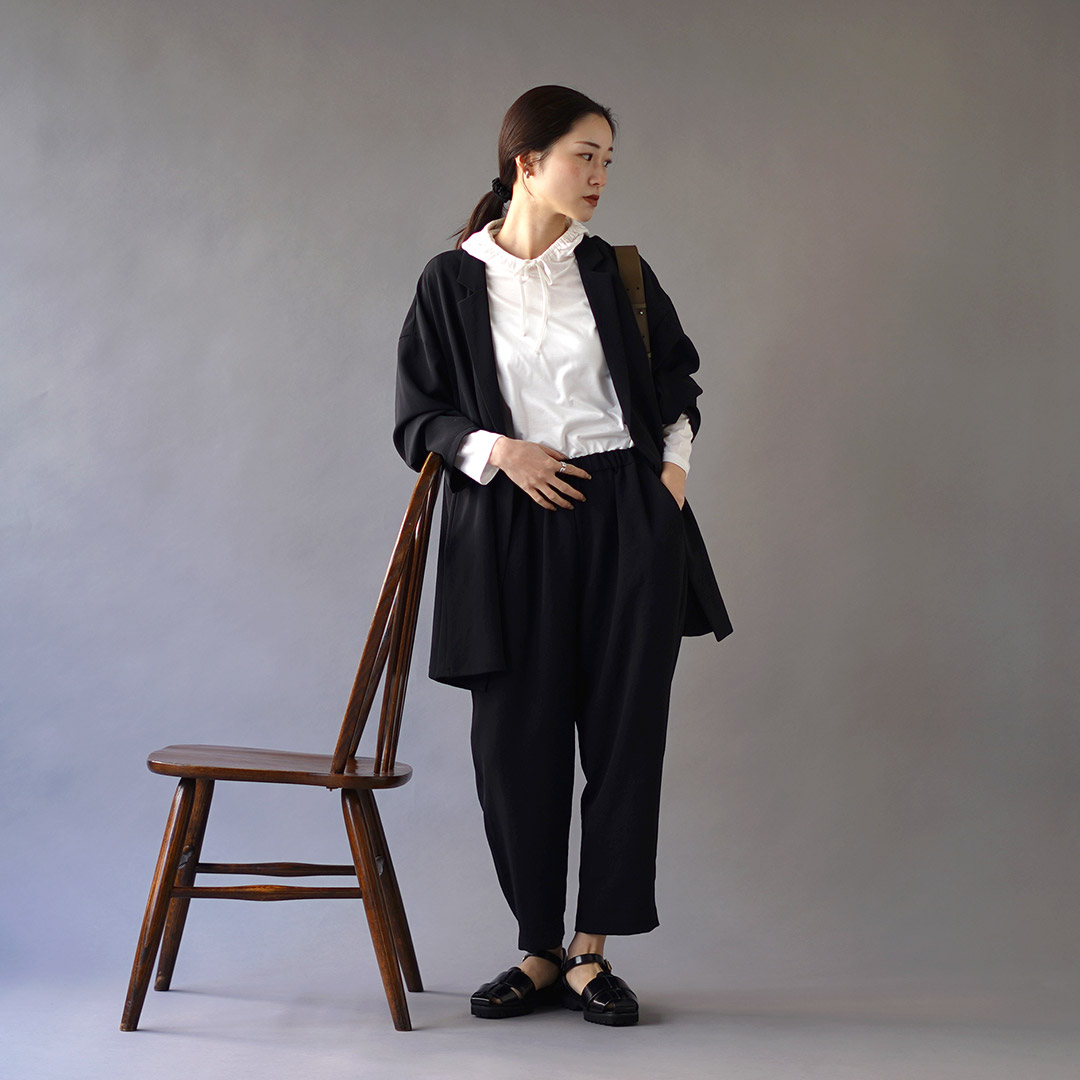 極美品 mizuiroind バンドカラーオーバーサイズシャツジャケット 日本製 mizuiro ind（ミズイロインド） テーラード シャツ ジャケット