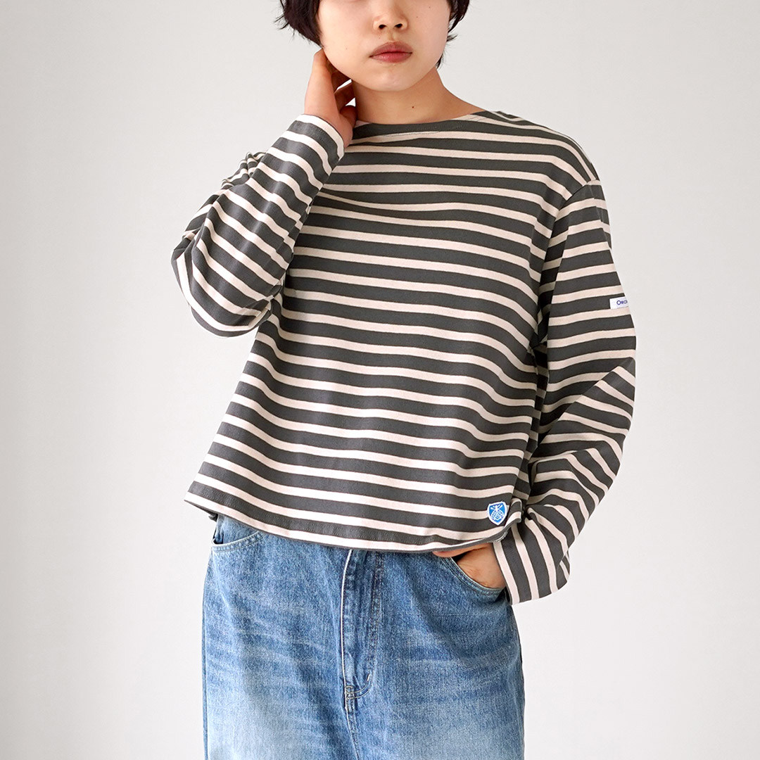 ORCIVAL（オーシバル） ＃B259 クルーネック ロングスリーブ プル