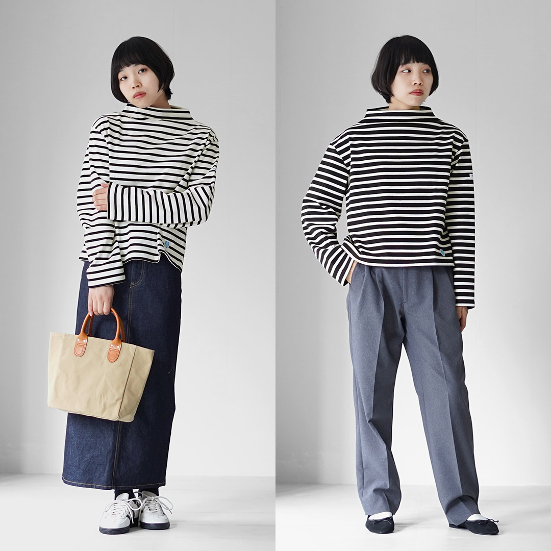 ORCIVAL（オーシバル） ＃B641 ボトルネック ロングスリーブ プル