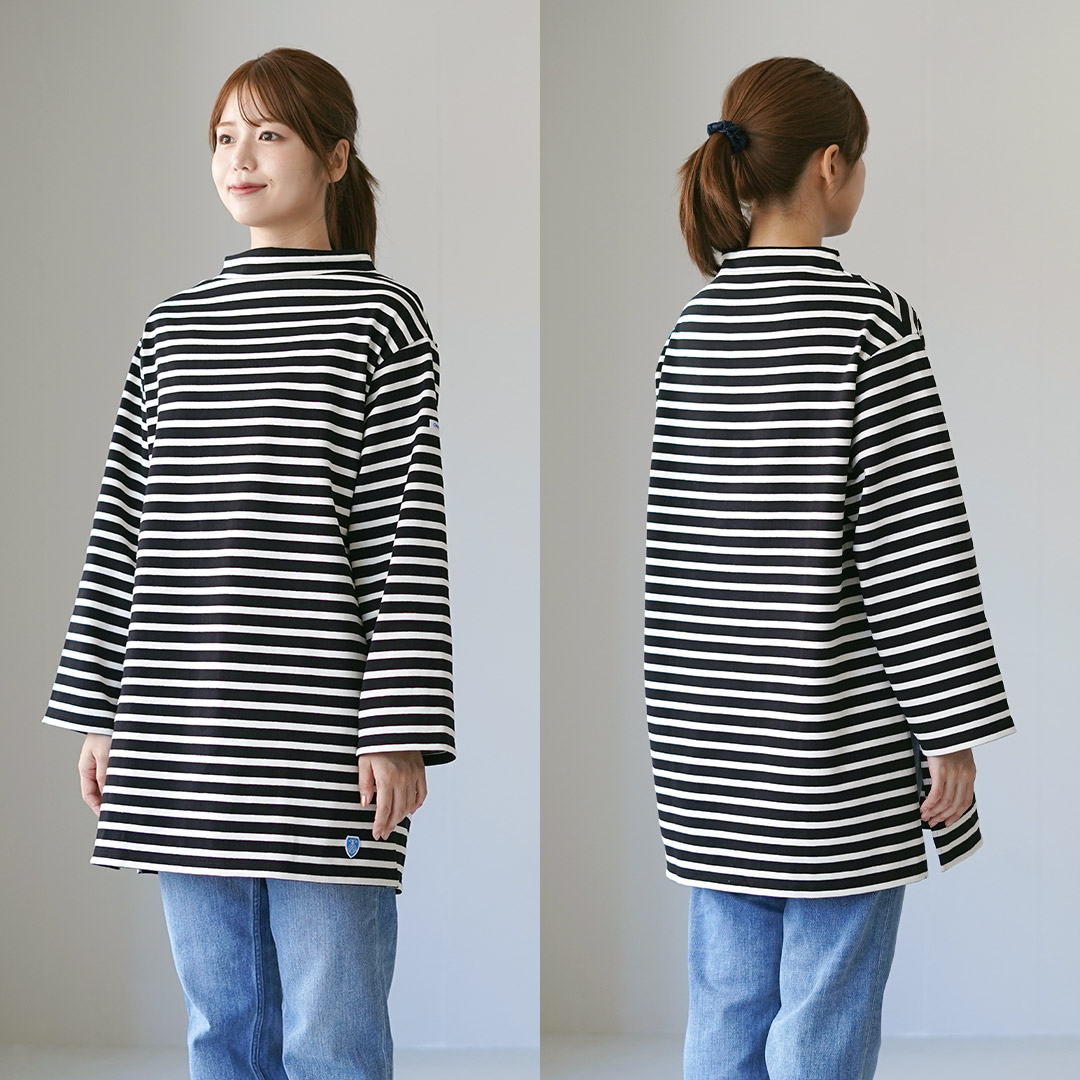 ORCIVAL（オーシバル） ＃B653 ボトルネック ロングスリーブ ドレス