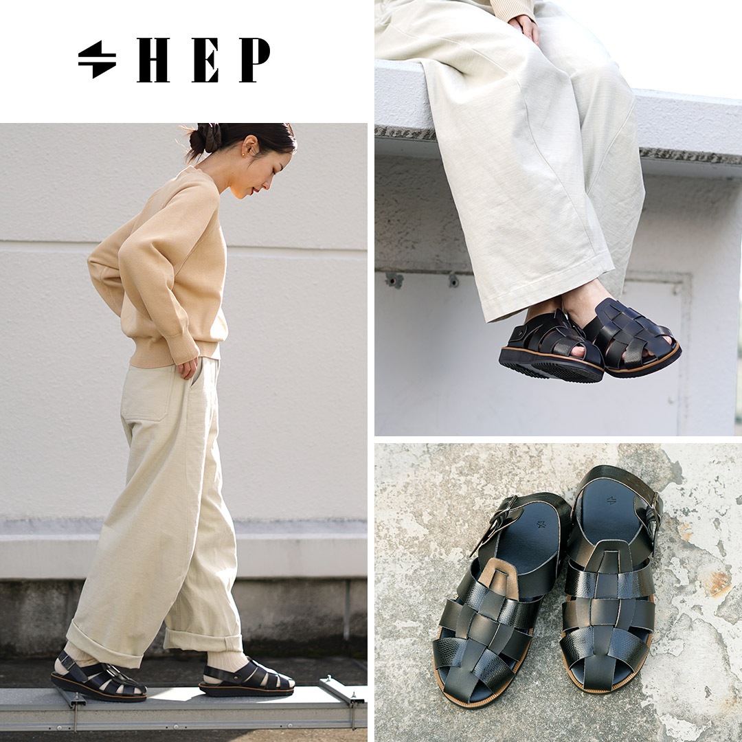 HEP（ヘップ） 別注 DRV ドライビング サンダル スネーク / グルカ