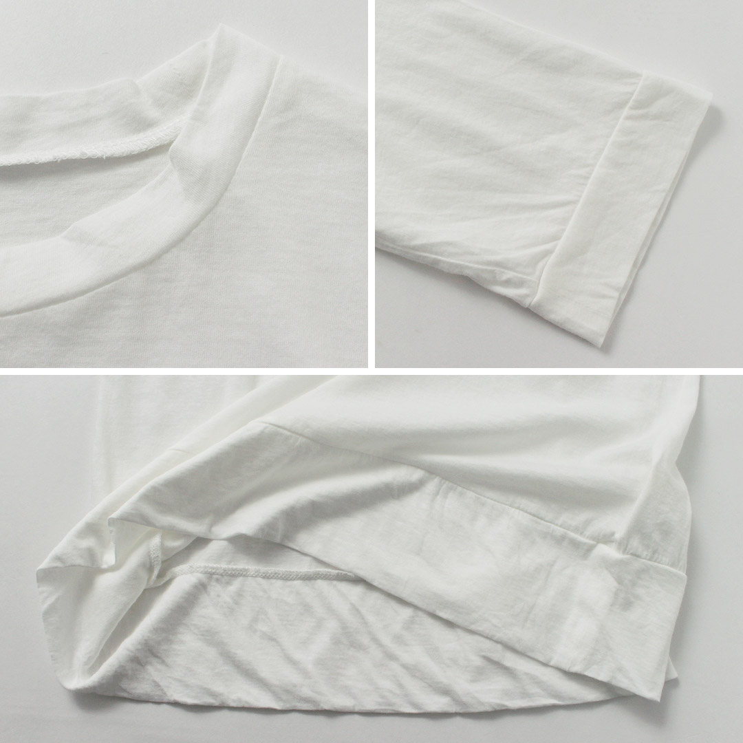 TUMUGU（ツムグ） フェザリーコットン クルーネック5分袖Tシャツ / レディース カットソー 半袖 インナー 薄手 綿100 日本製 楽天市場】TUMUGU（ツムグ） フェザリーコットン クルーネック5