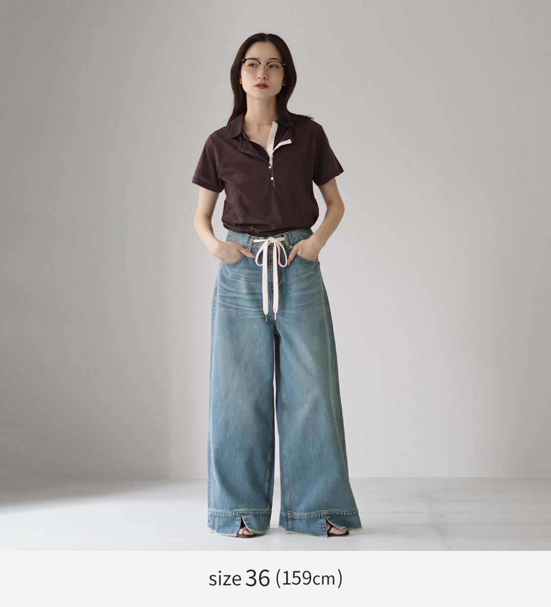 CYAN TOKYO（シアントーキョー） スリットヘム ビンテージバギー