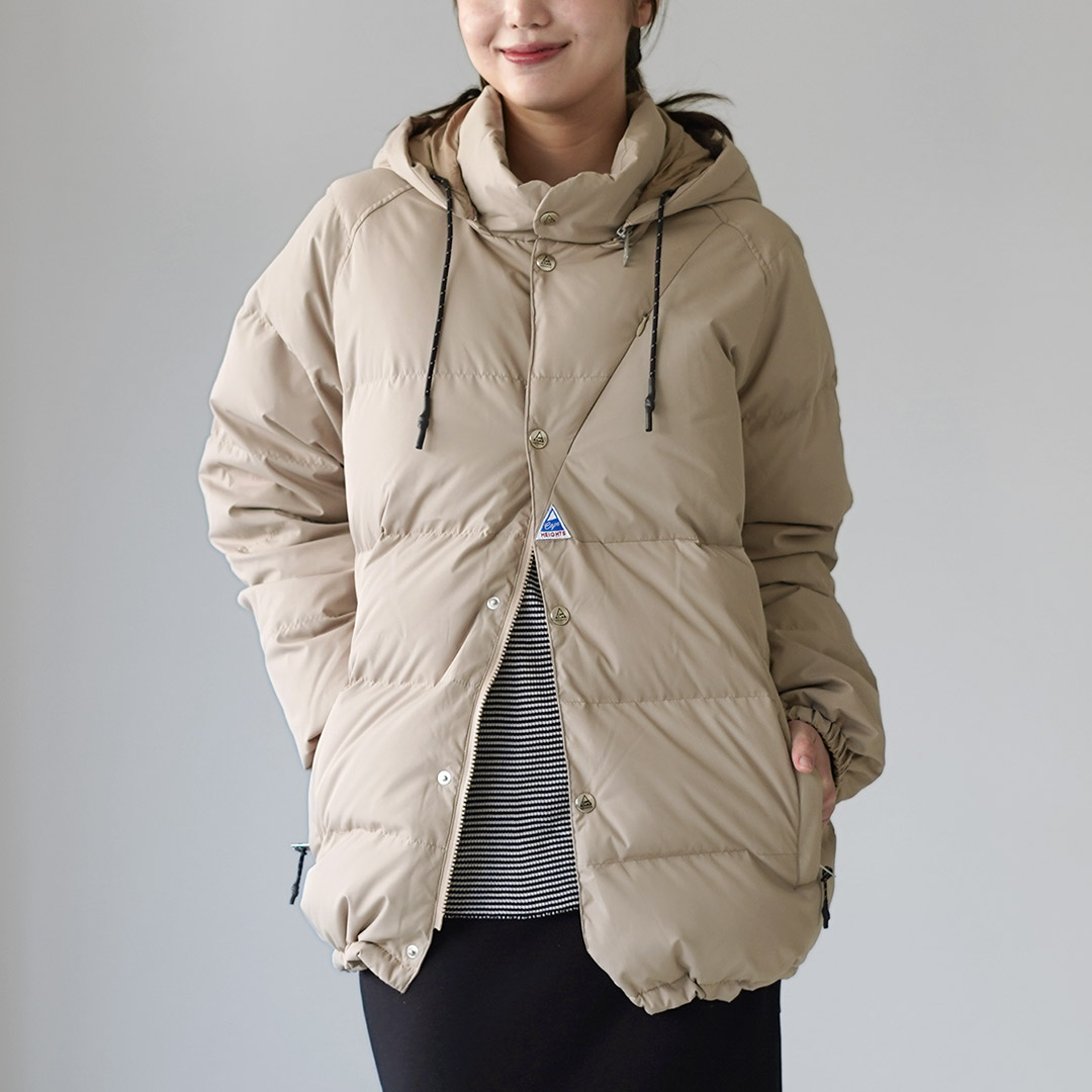 ケープハイツ　ダウンコート Mサイズ Cape HEIGHTS（ケープハイツ） 刺繍ダウンコート M グレー レディース