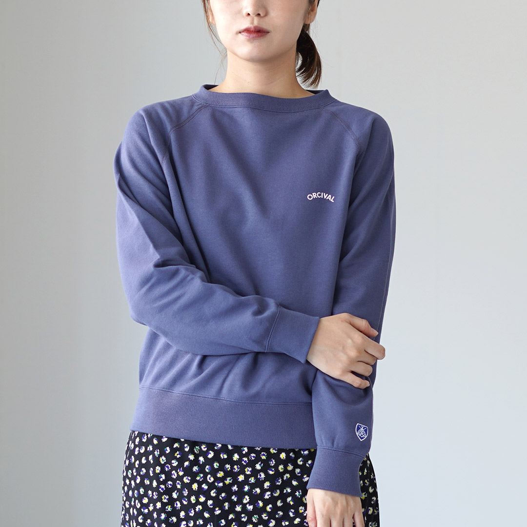 ORCIVAL（オーシバル） ミニ フレンチテリー ボートネック スウェット