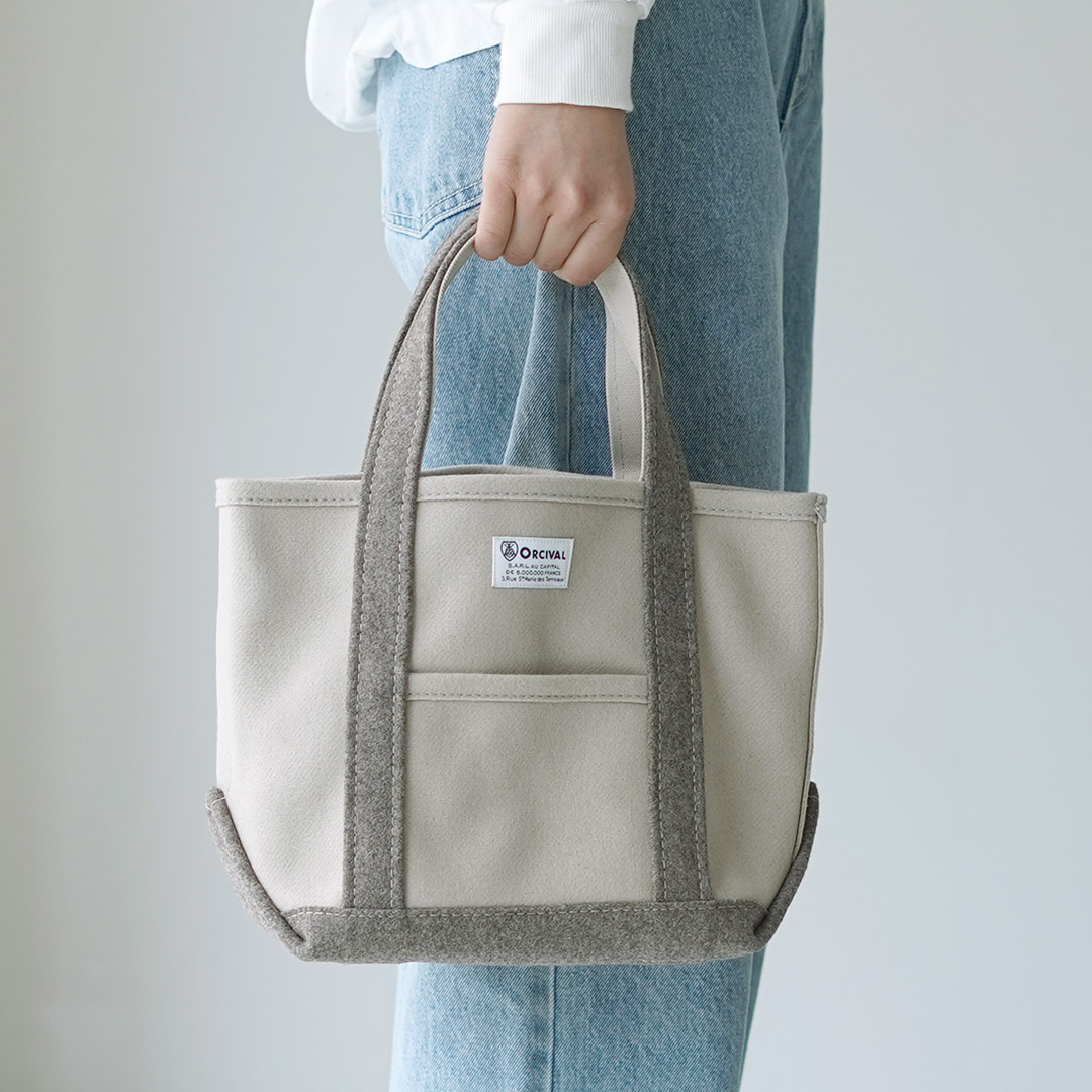 ORCIVAL（オーシバル） ヘビーメルトン トートバッグ S / ウール
