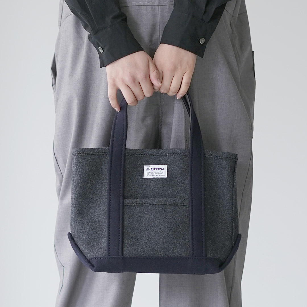 ORCIVAL（オーシバル） ヘビーメルトン トートバッグ S / ウール