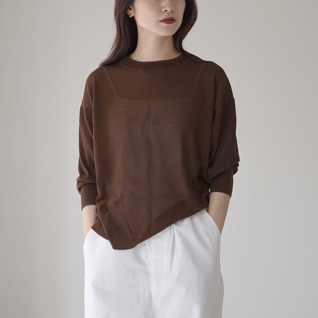 mao made（マオメイド） ヘルシーヤーン ニット ロングスリーブ T