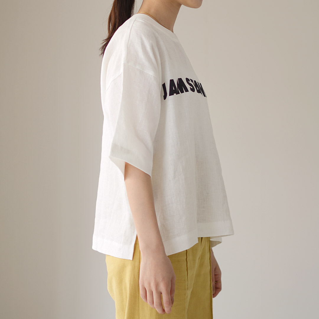 mao made マオメイド tシャツ カットソー ラウンドヘム 長袖 レディース 綿 無地 白 50代 40代 日本製 オフホワイト mao made マオメイド tシャツ カットソー ラウンドヘム 長袖