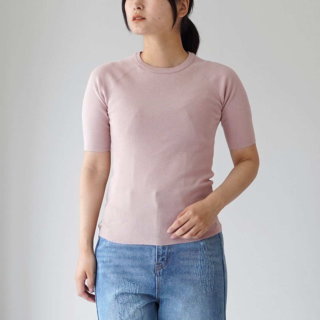 RYE TENDER（ライテンダー） MARAN TOP 5分袖 リブトップス / Tシャツ