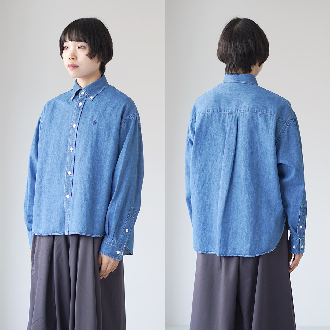 GYMPHLEX（ジムフレックス） B.D.デニムシャツ ショート / トップス