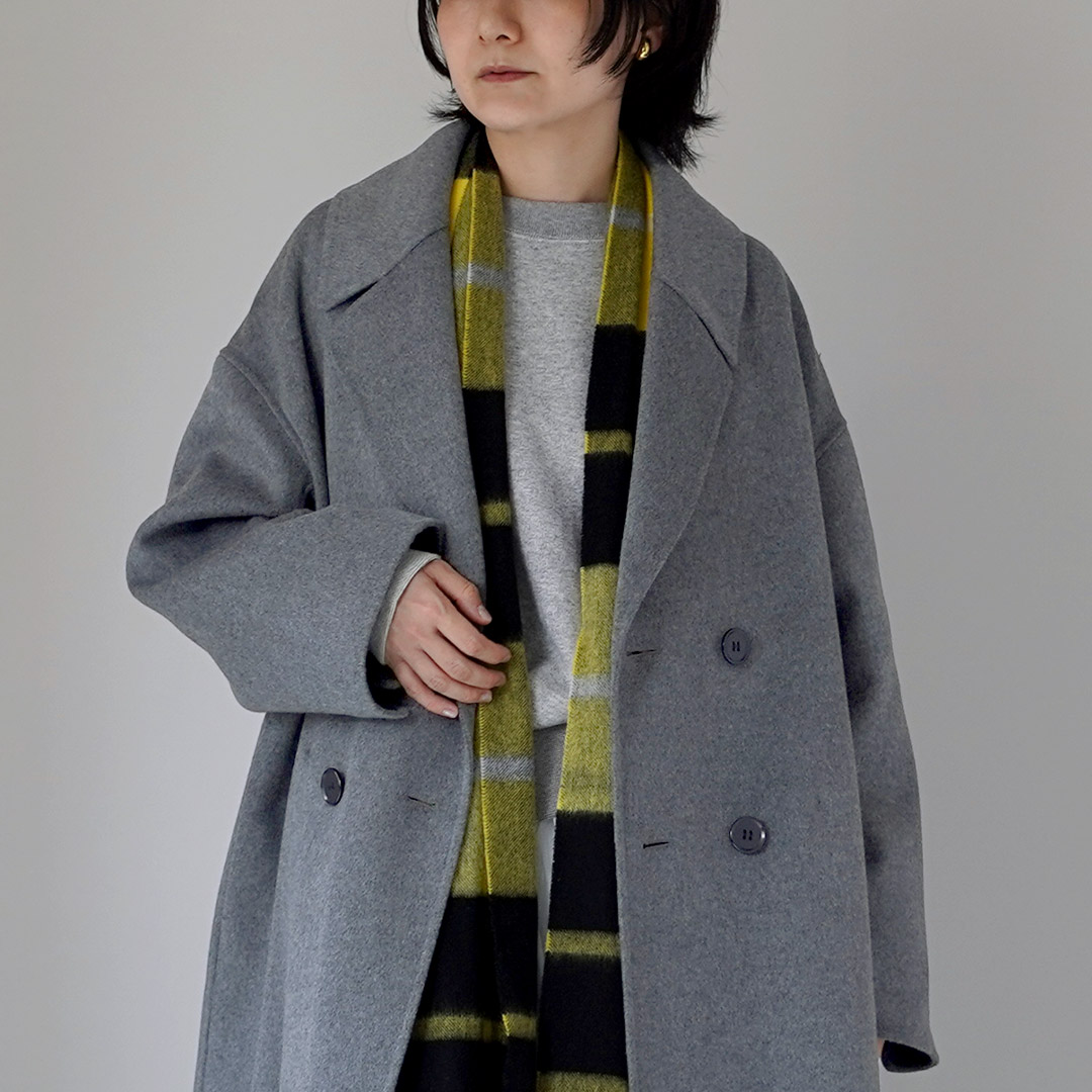 LE GLAZIK（ルグラジック） ダブルブレスト コート リバーコート