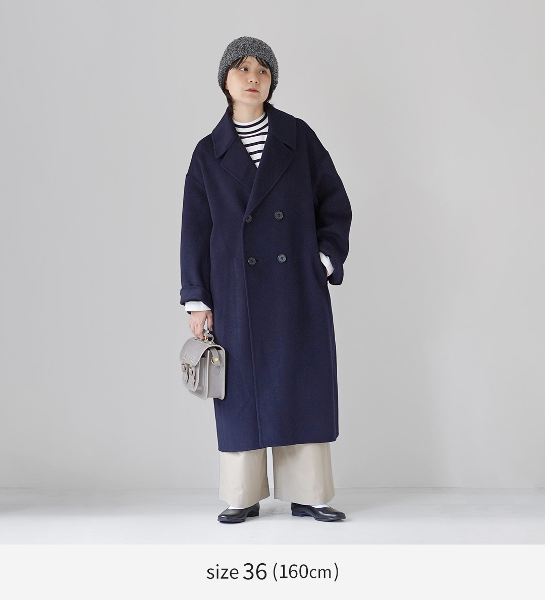 LE GLAZIK（ルグラジック） ダブルブレスト コート リバーコート