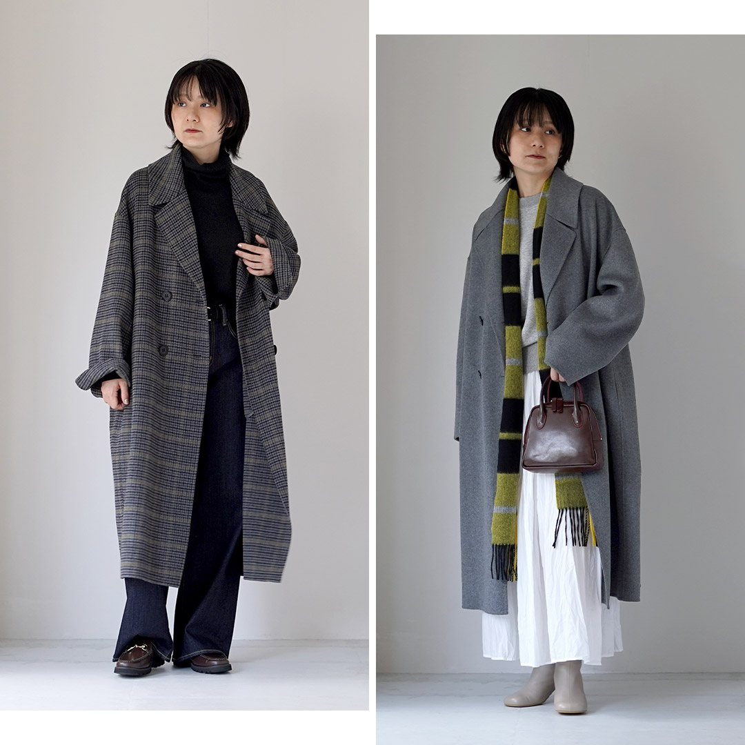 LE GLAZIK（ルグラジック） ダブルブレスト コート リバーコート