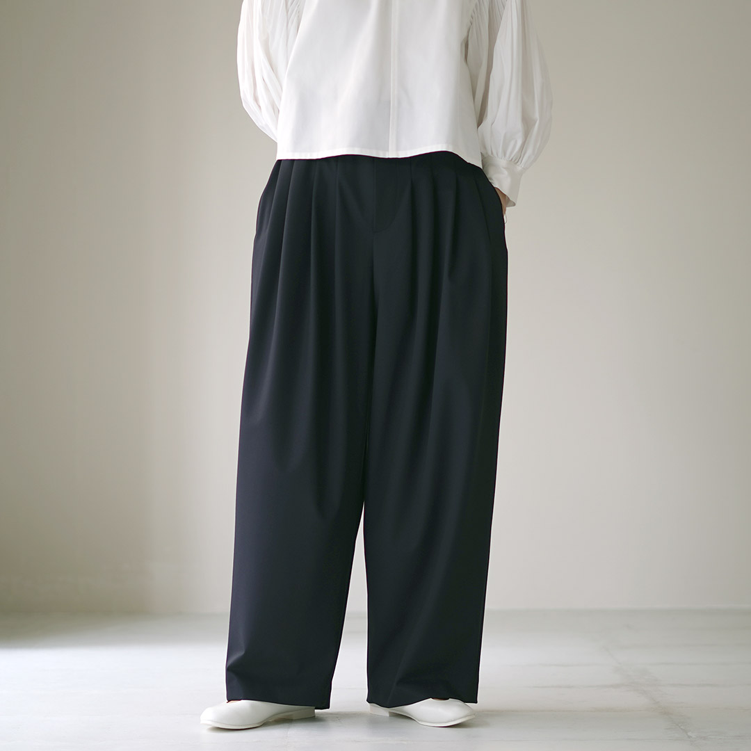 ミズイロインド　ワイドパンツ ガウチョパンツ SALE 50%OFF】[4-260043]mizuiro ind(ミズイロインド) ワイド
