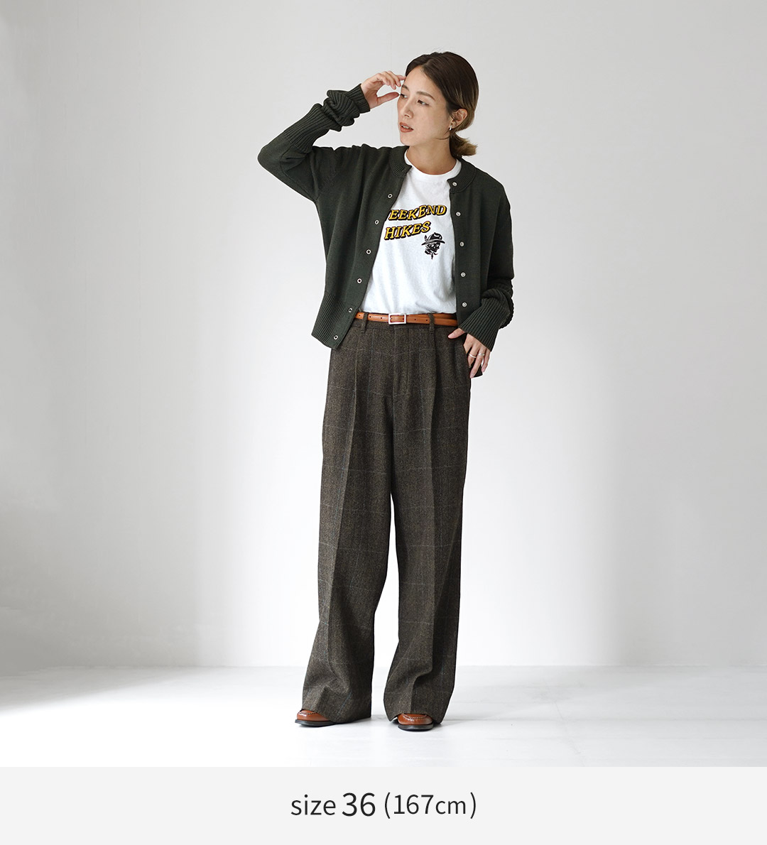 Shinzone（シンゾーン） ウール セミ フレア パンツ 25AMSPA09