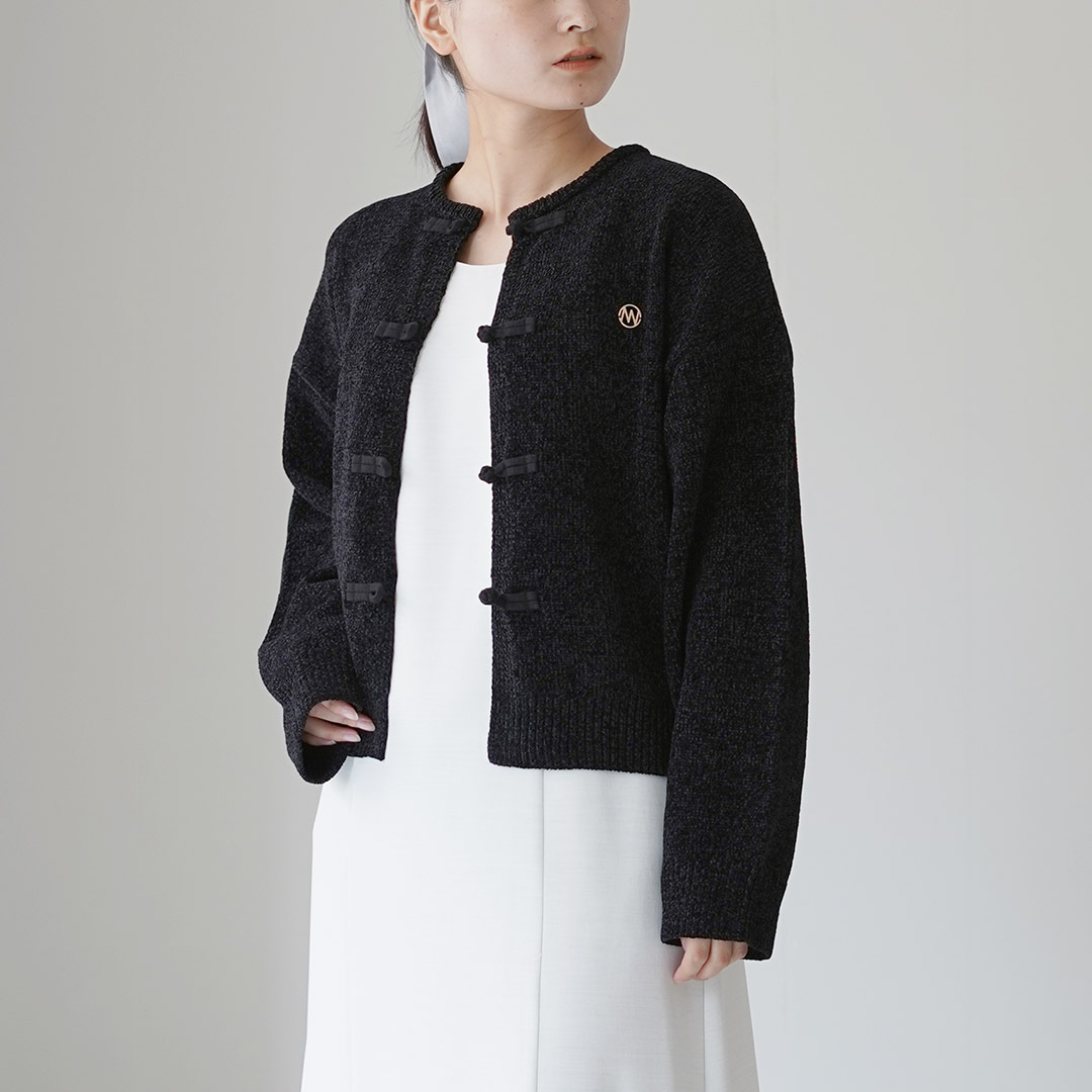 YENN CARDIGAN JACKET カーディガンジャケット YENN YENN（イェン） モール チャイナ カーディガン / ニット