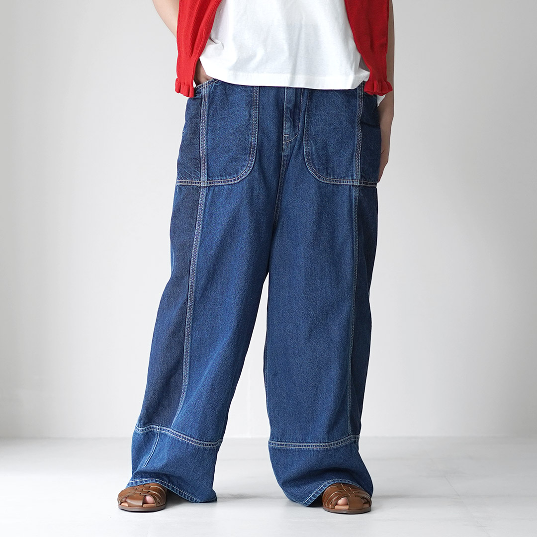 tumugu: ツムグ キナリヘリンボン オックス 10oz デニムパンツ TUMUGU（ツムグ） キナリヘリンボンオックス 10ozデニム パンツ