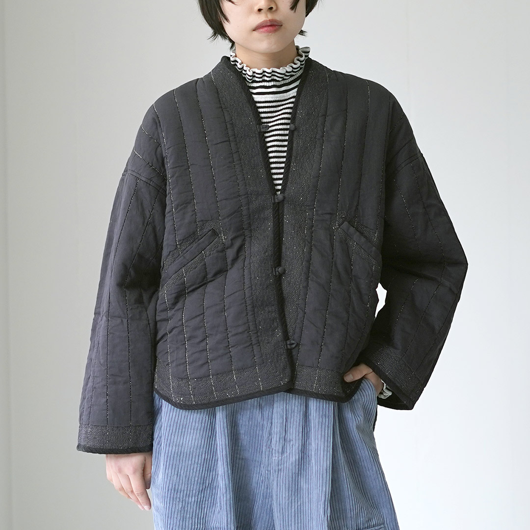 tumugu（ツムグ） TUMUGU（ツムグ）コットンサテンキルト ジャケット