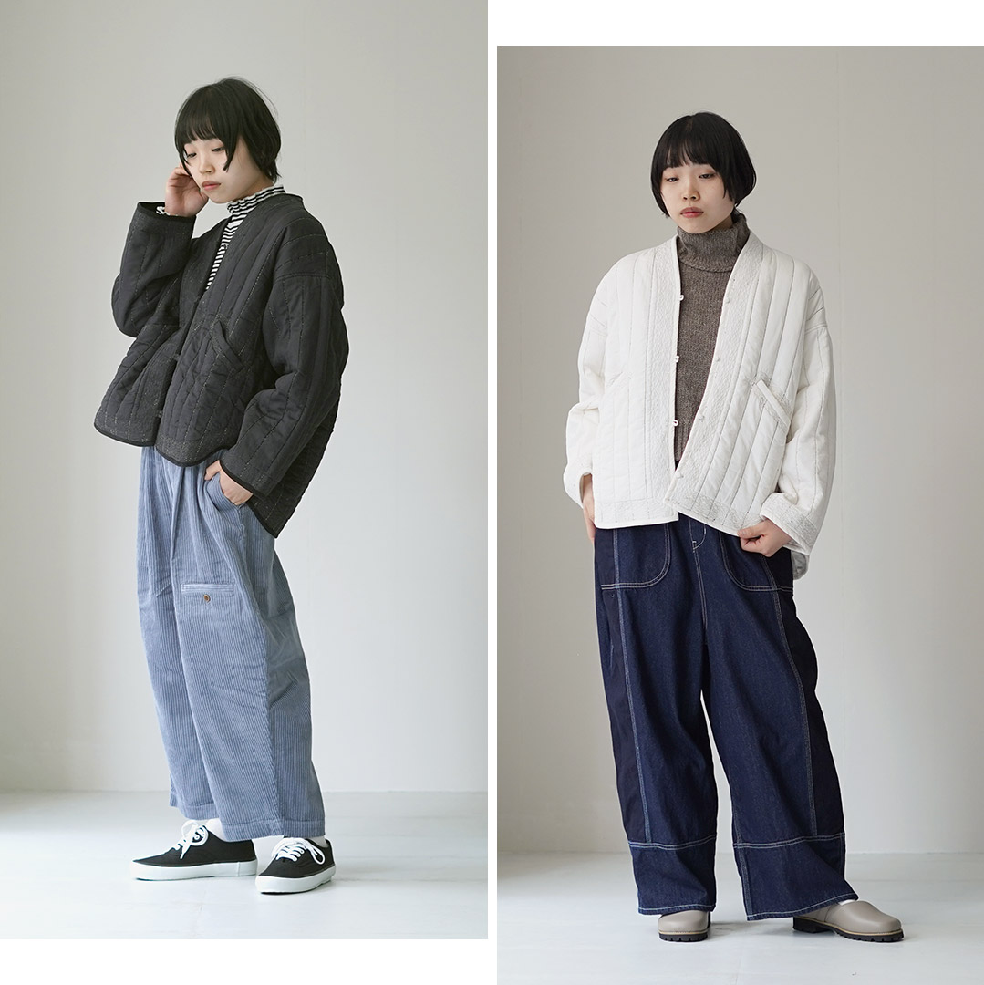 tumugu（ツムグ） TUMUGU（ツムグ）コットンサテンキルト ジャケット