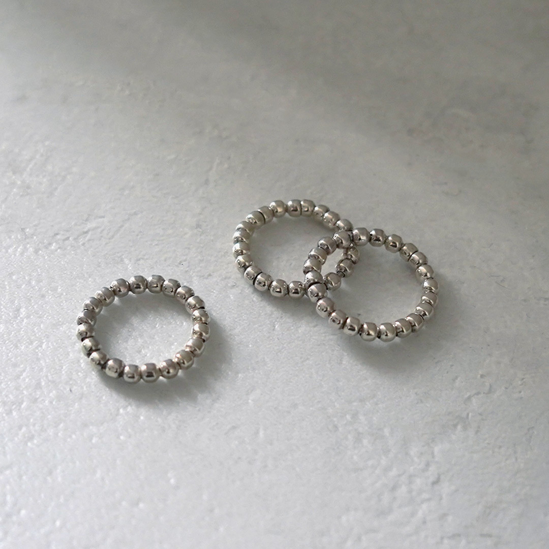 ERICKA NICOLAS BEGAY（エリッカ ニコラス ビゲイ） 3mm パールリング