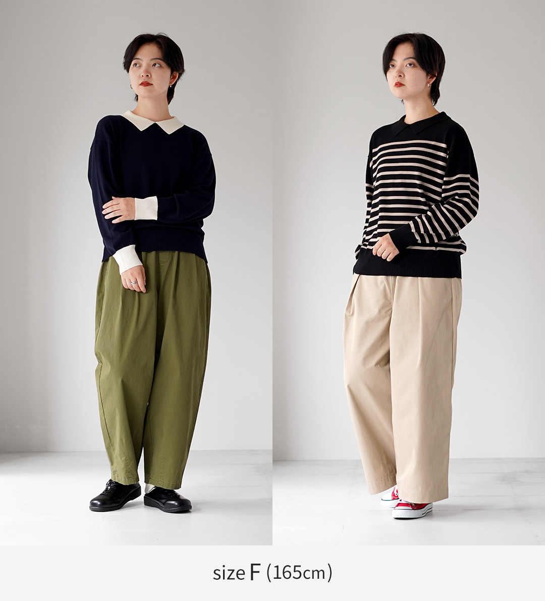 mao made（マオメイド） やわらかコットン レディライク ニットポロ