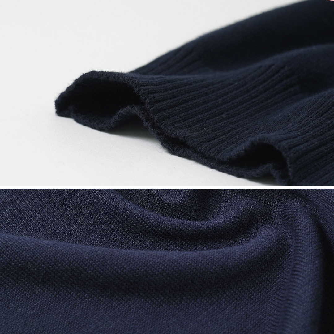 mao made（マオメイド） やわらかコットン レディライク ニットポロ