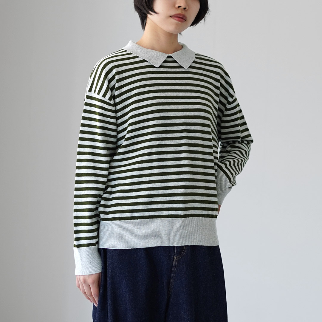 MACHATT コットンポロニット マチャット グレー 新作 MACHATT コットン