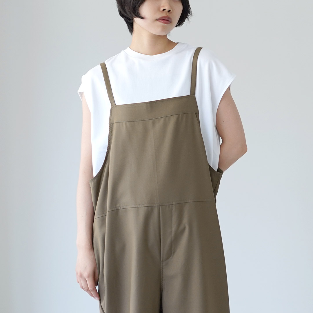 mao made MAO MADE（マオメイド） ウールライク T/R サロペット