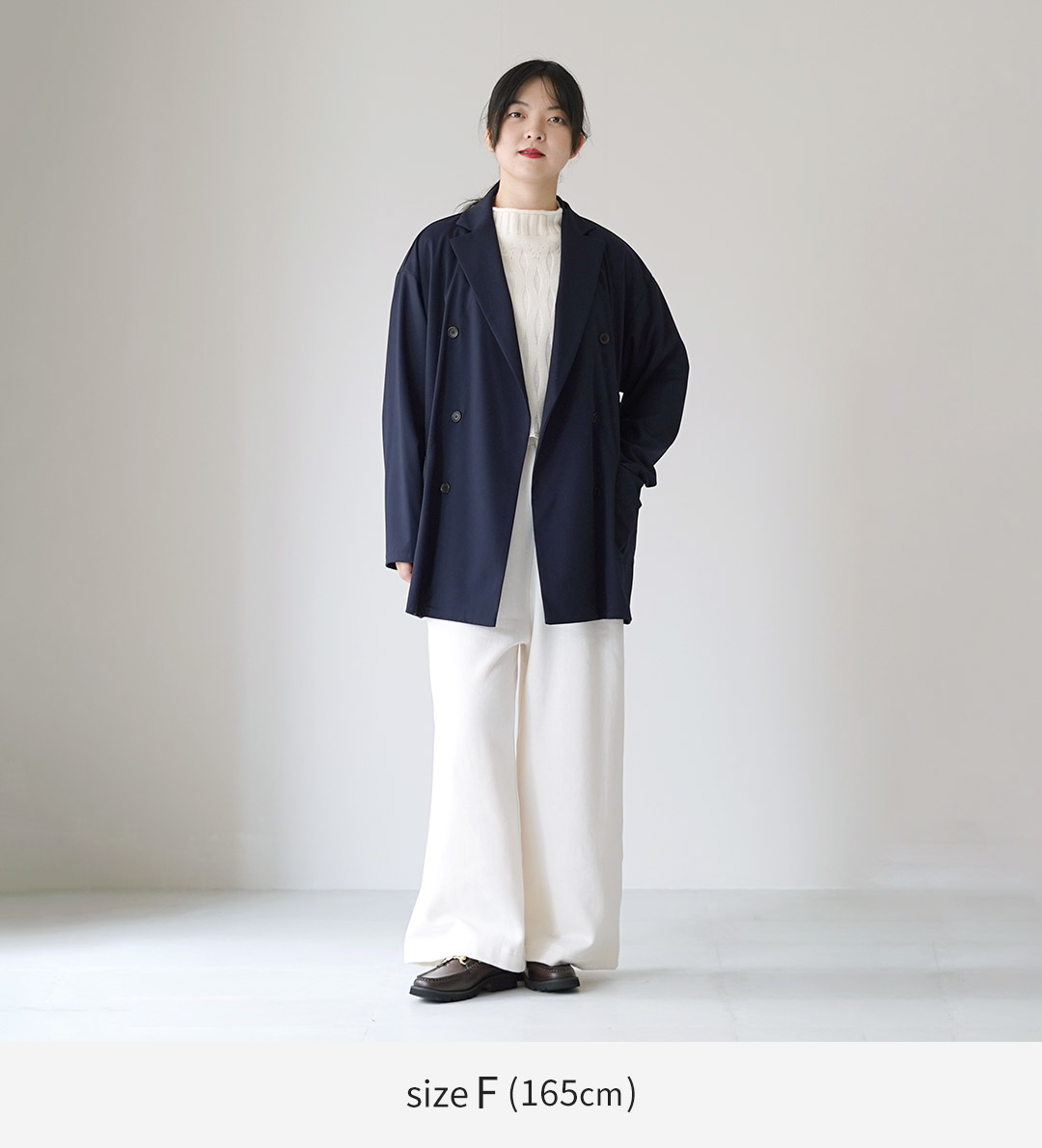 mizuiroind（ミズイロインド） ダブルブレスト シャツ ジャケット