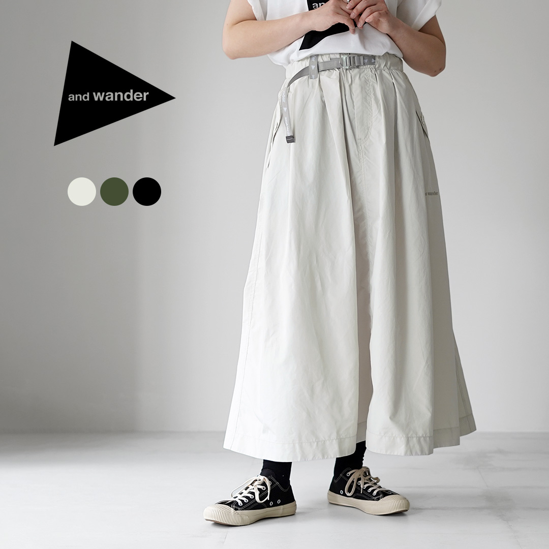 AND WANDER�i�A���h�����_�[�j �I�[�o�[�T�C�Y �J�[�S�X�J�[�g / �����O�X�J�[�g �E�G�X�g�S�� ���� �A�E�g�h�A