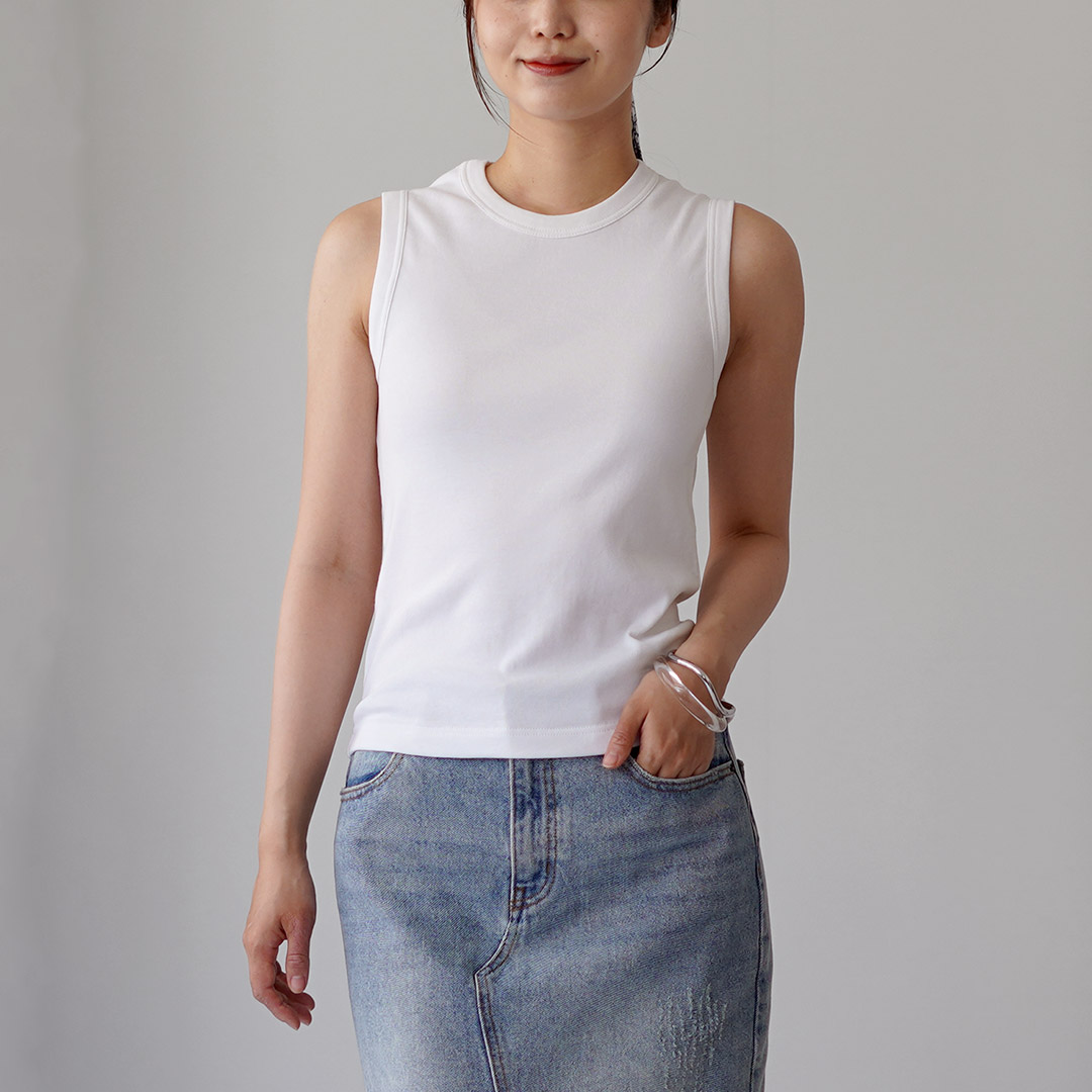 gicipi（ジチピ） BARIO バーリオ クルーネック ノースリーブ Tシャツ