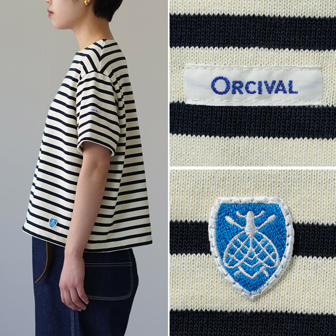 新品 orcival 半袖 Tシャツ 未使用 タグ付き ORCIVAL（オーシバル） クルーネック ショートスリーブ プルオーバー