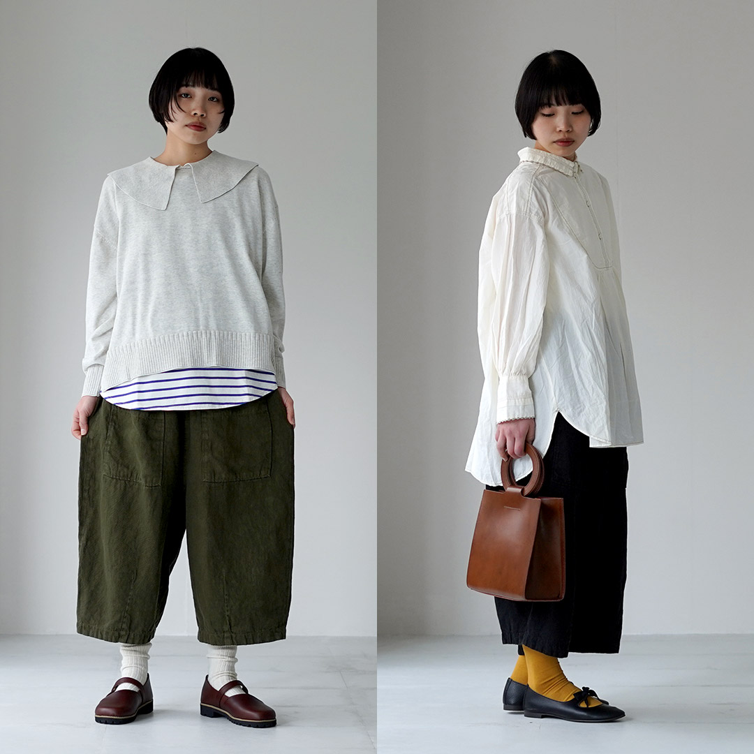 tumugu（ツムグ） ソリトリネン(2) 8分丈パンツ / レディース ボトムス