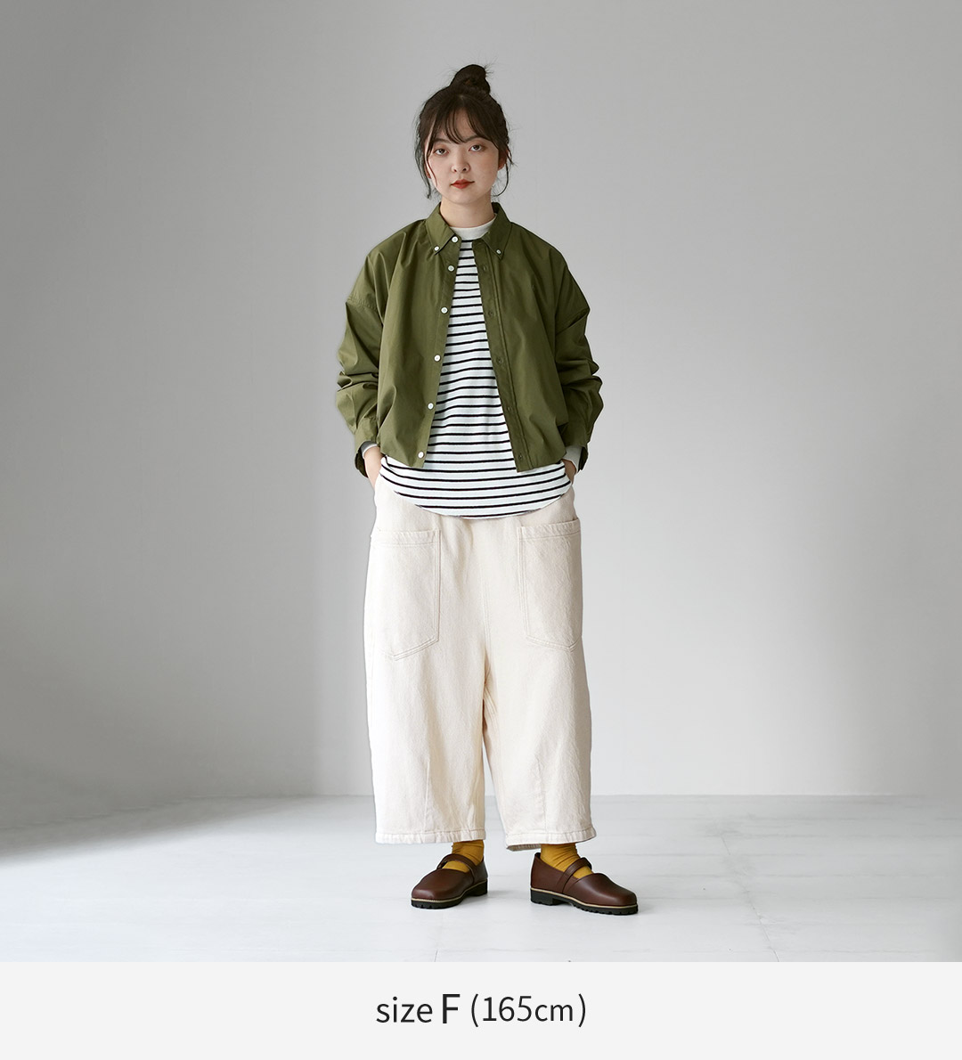 tumugu（ツムグ） スラブヤーンデニム 8分丈パンツ / レディース