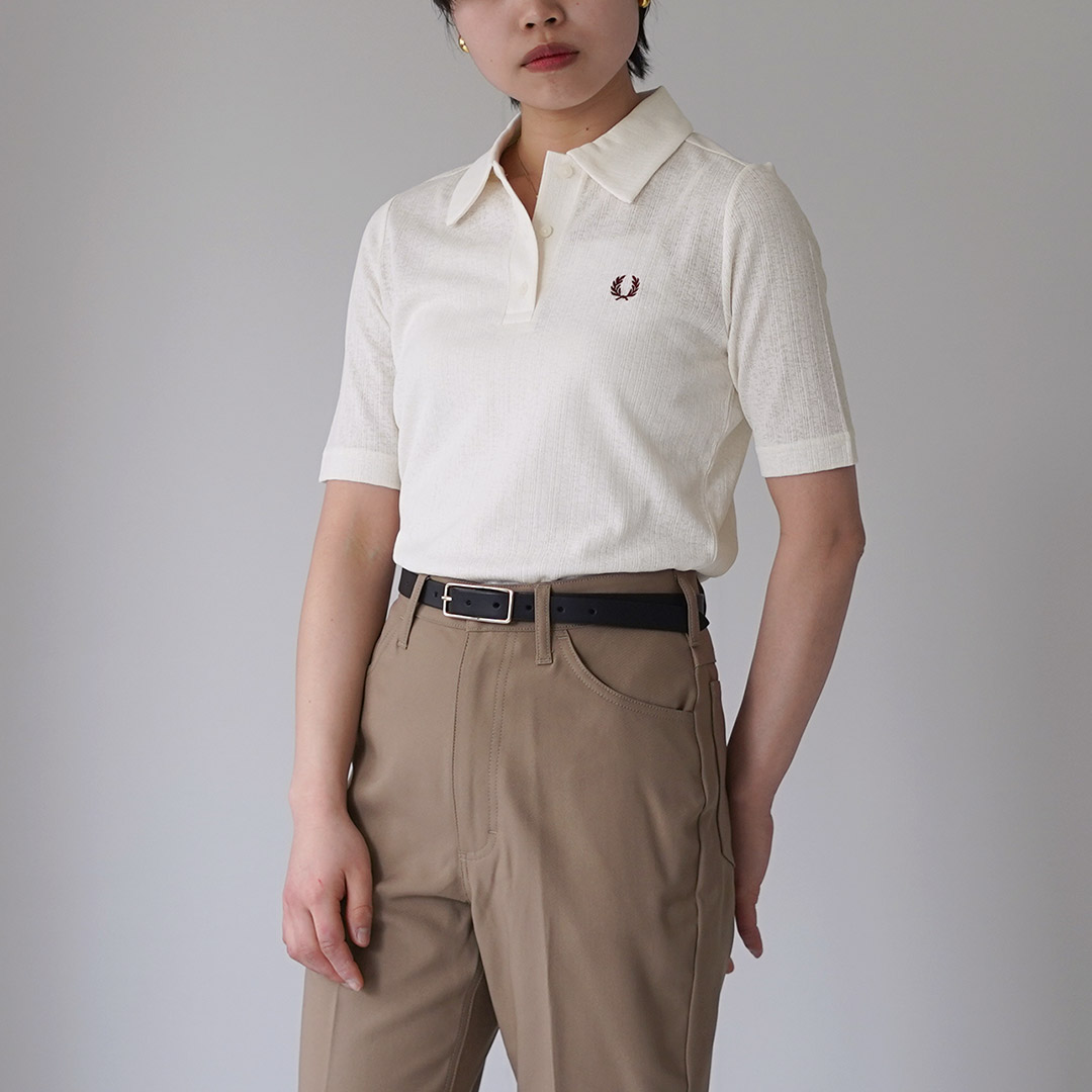 FRED PERRY（フレッドペリー） シアー リブ ポロシャツ / レディース