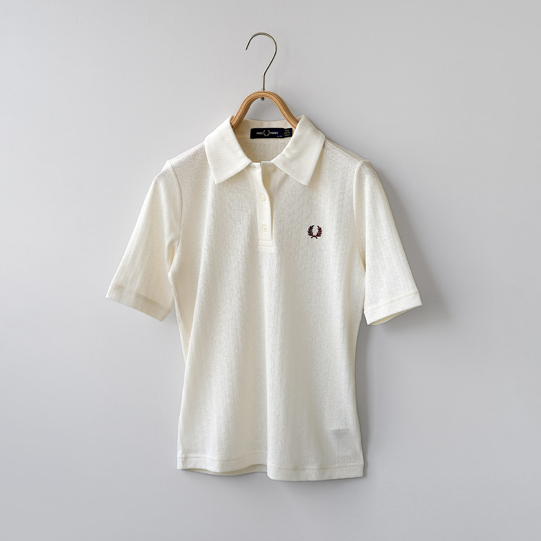 FRED PERRY（フレッドペリー） シアー リブ ポロシャツ / レディース
