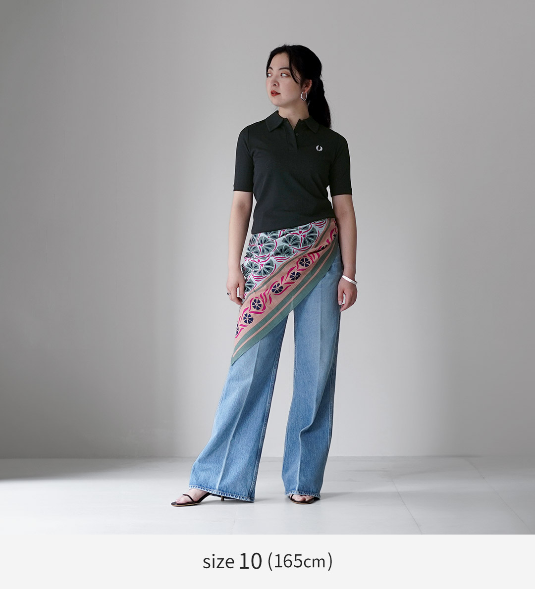 FRED PERRY（フレッドペリー） シアー リブ ポロシャツ / レディース
