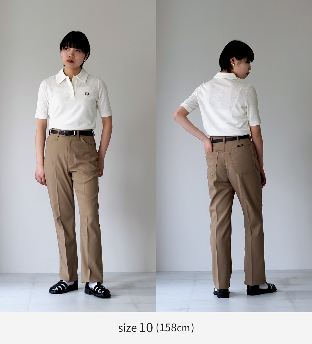 FRED PERRY（フレッドペリー） シアー リブ ポロシャツ / レディース