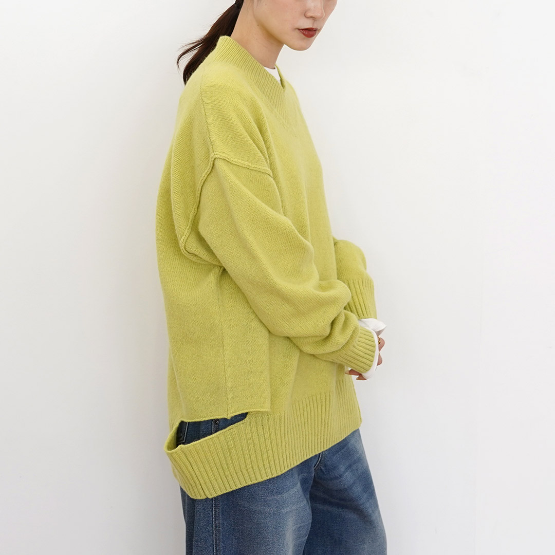 YENN YENN（イェン） ウォッシャブルウール Vネック プルオーバー