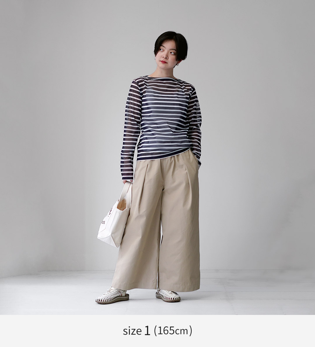 ORCIVAL（オーシバル） ボートネック シアー ロングスリーブ プル
