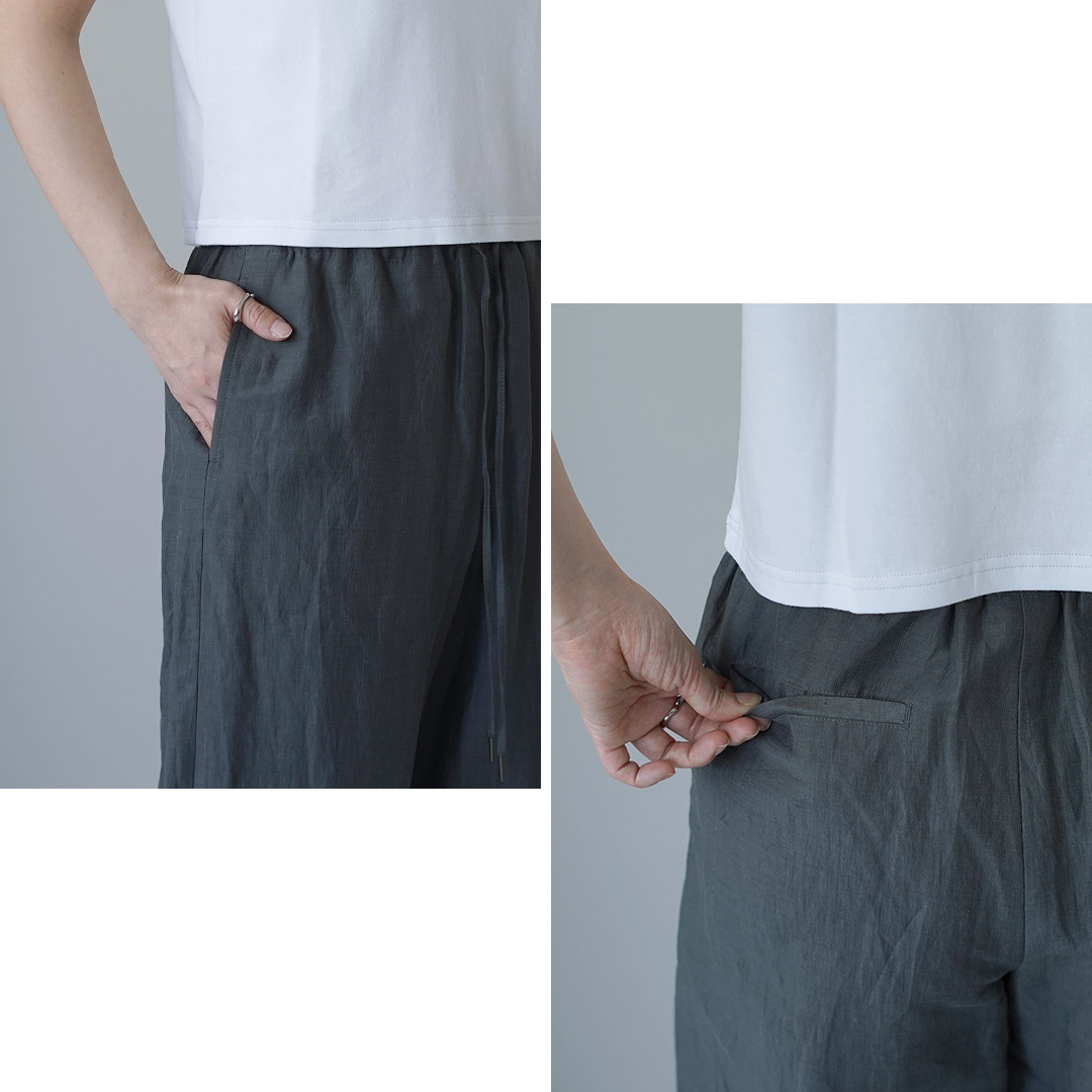 LE GLAZIK（ルグラジック） リネン エラスティック パンツ