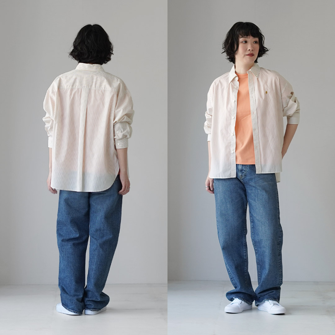 ジムフレックスGimphlex ロングシャツ Gymphlex ジムフレックス リネン ドレスシャツ シャツワンピース
