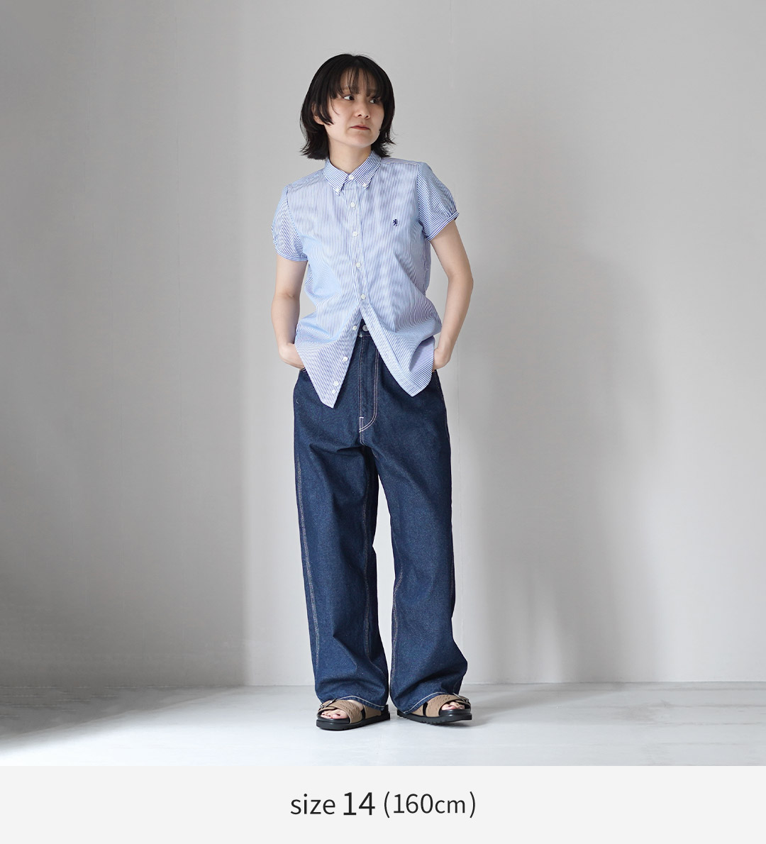 GYMPHLEX（ジムフレックス） フレンチスリーブ シャツ 日本製