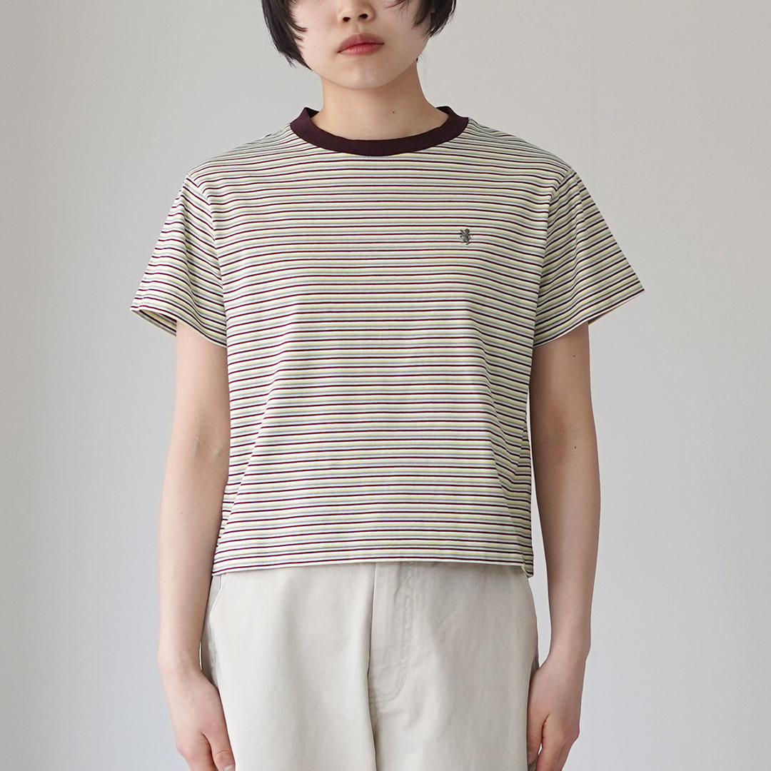 【2色セット】Bleme ブレム ベーシックボーダークルーネックTシャツ GYMPHLEX（ジムフレックス） クルーネック ボーダーショートスリーブ