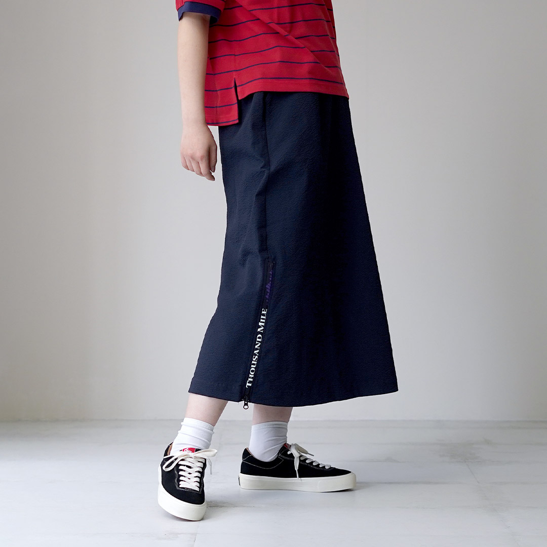 THOUSAND MILE（サウザンドマイル） シアサッカー ラップスカート