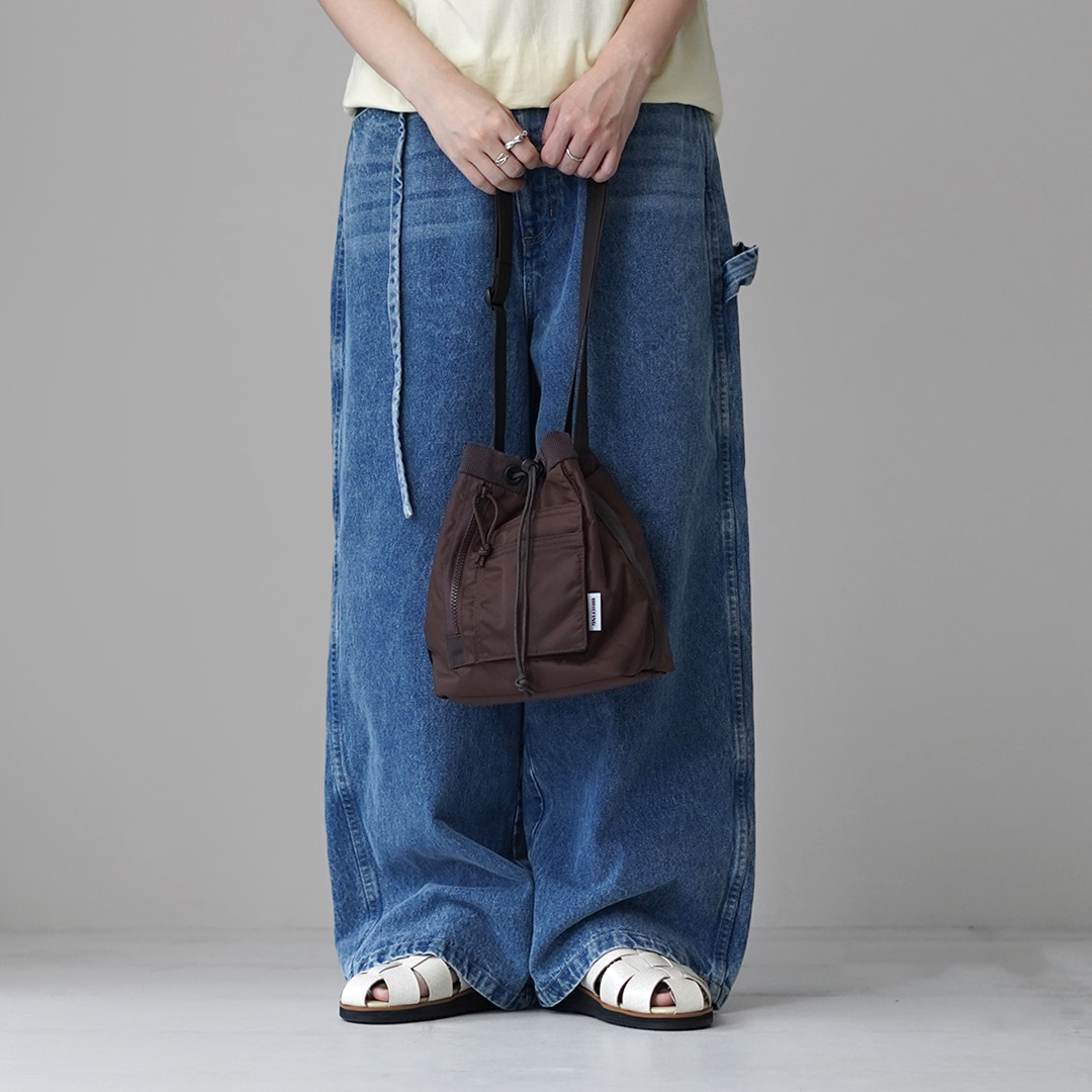 【レア】別注BRIEFING ドローストリングバッグ ネイビー【日本製】新品 BRIEFING（ブリーフィング） ドローストリング ショルダーバッグ S